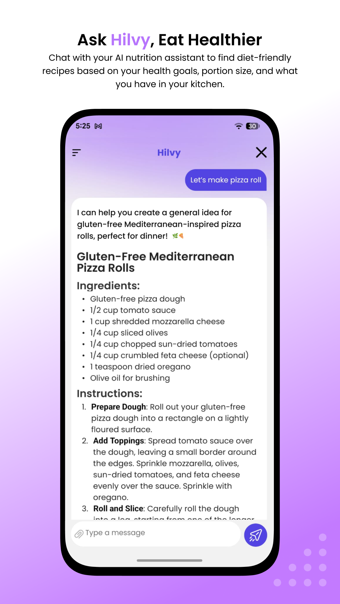 Hilvy app preview 2